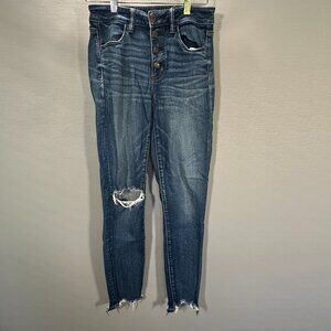 American Eagle Outfitters Jeans Womens 6 High Rise Jegging Cotton Stretch Pocket